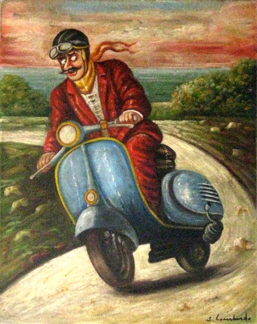 In vespa - Coll.Privata